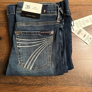 7 For All Mankind Indigo Flare Jeans